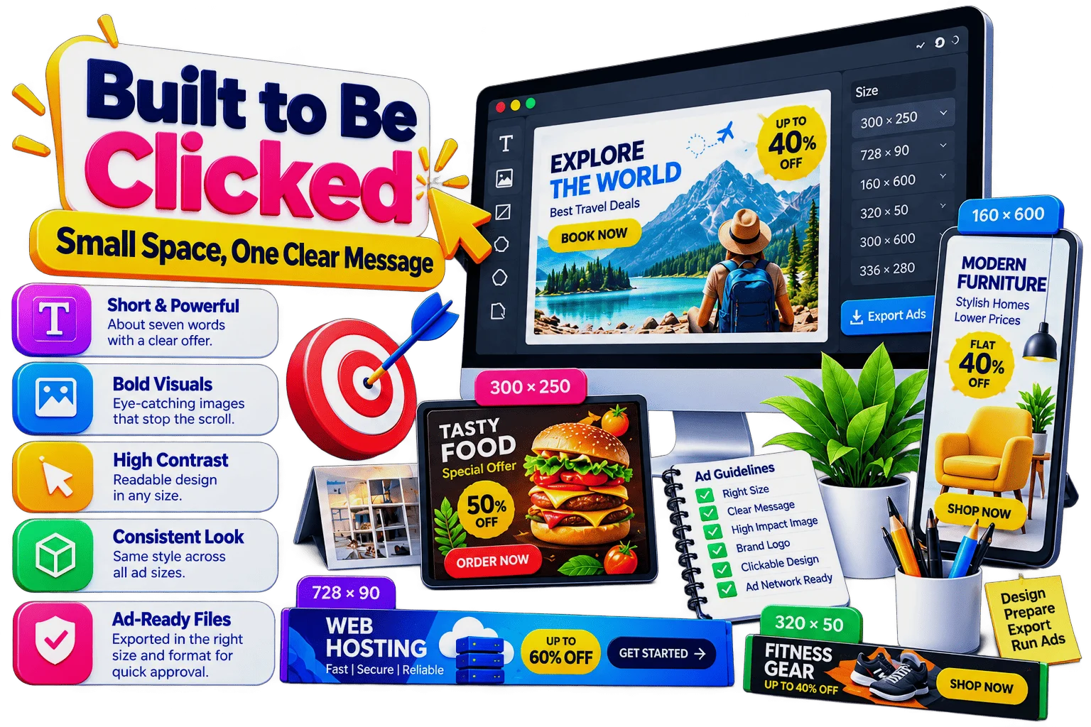 Illustration of digital display advertising results