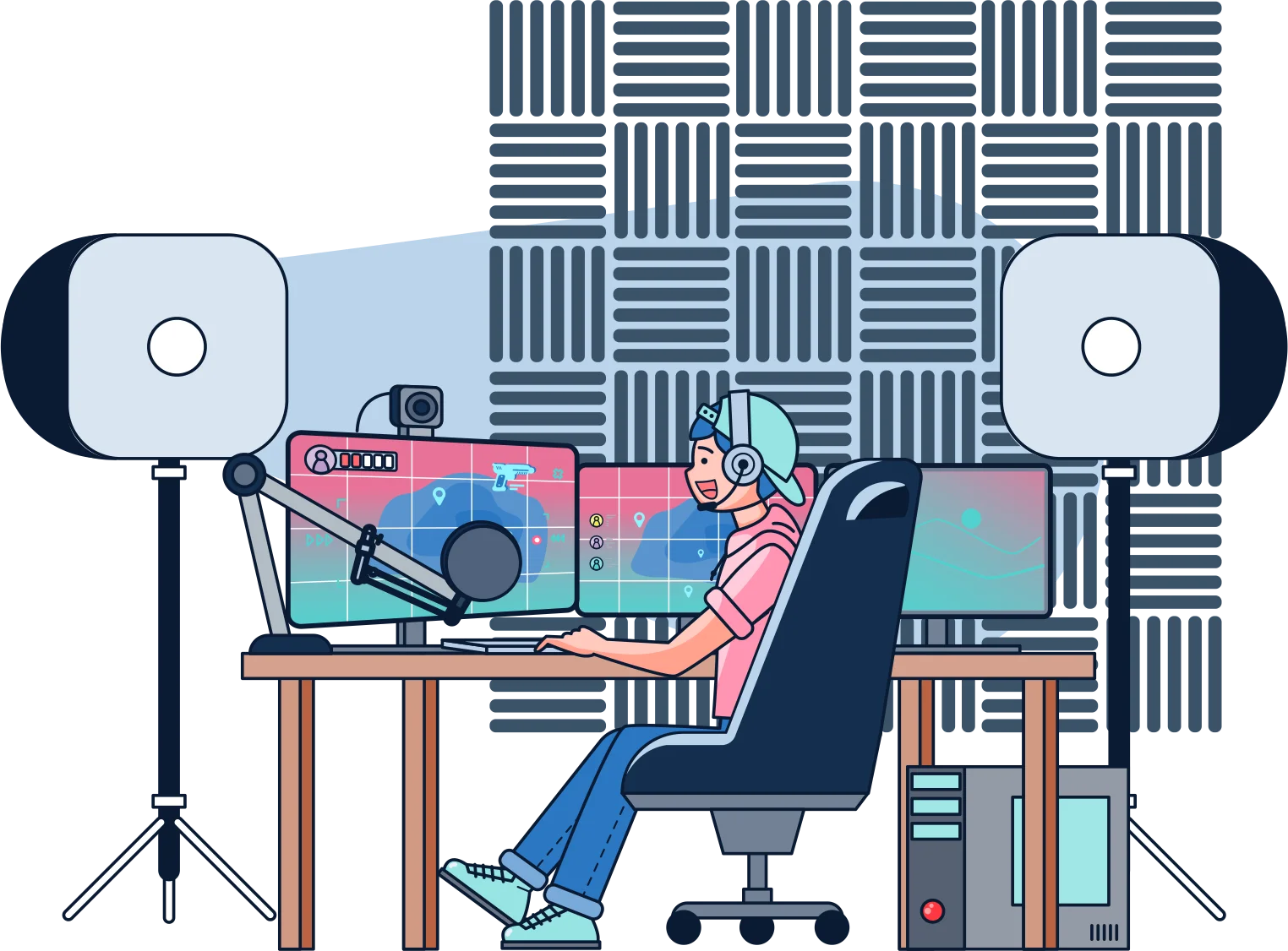 Animated and AI video production Illustration of an animated promotional video on a phone screen