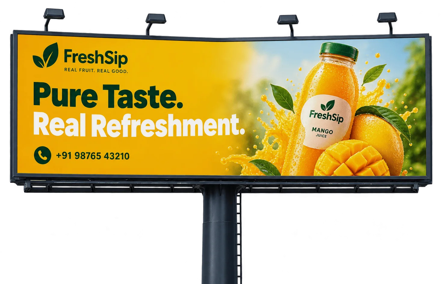 Illustration of outdoor and digital advertising