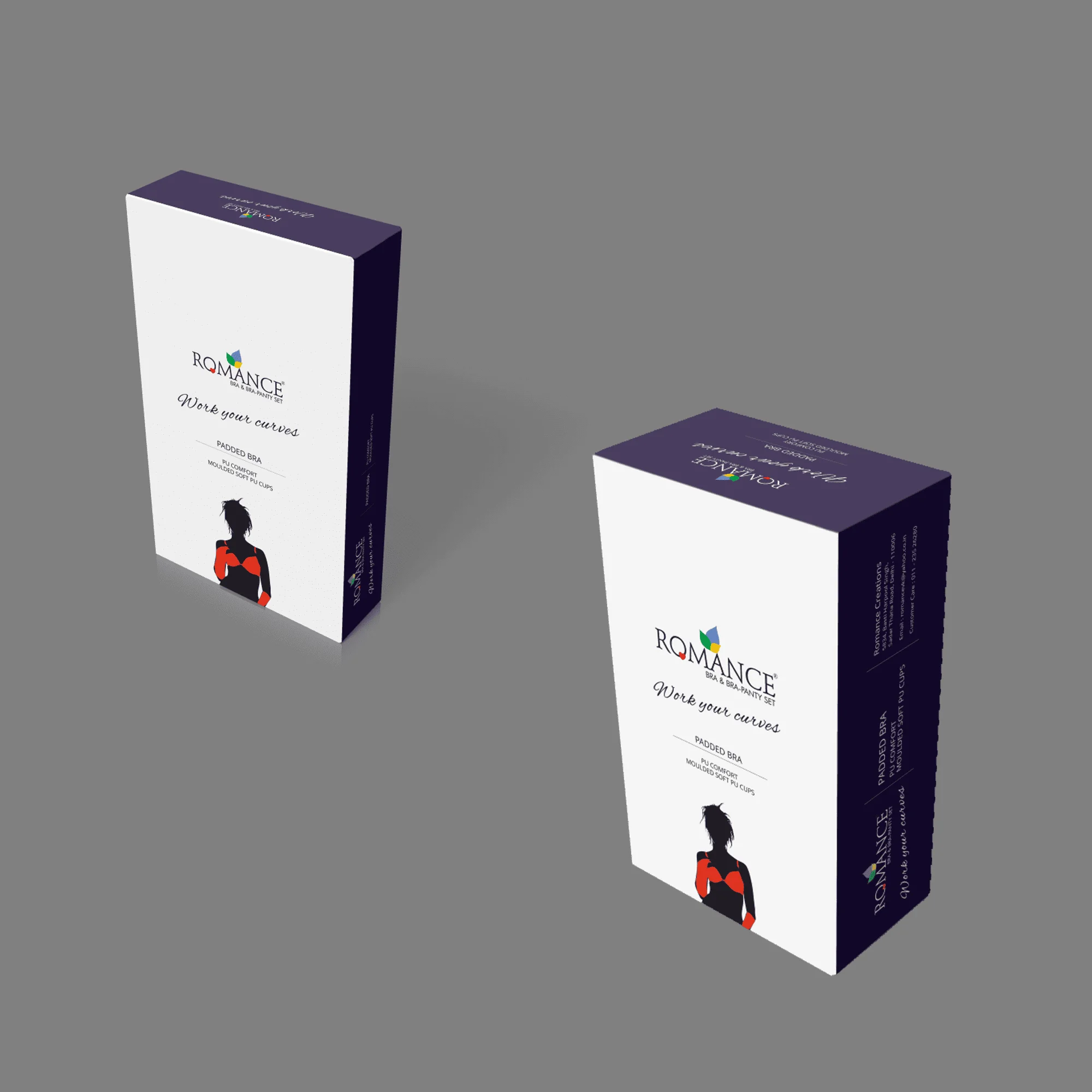 Romance – Padded Bra Box Packaging Design